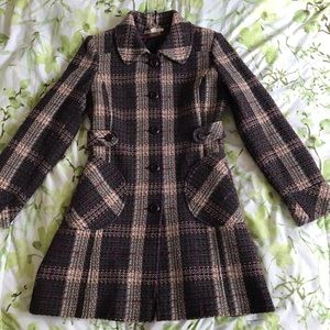 American Rag Tweed Trench Coat Winter Jacket NWT